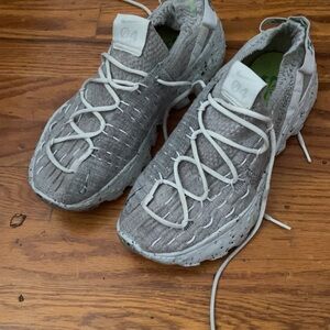 Gray Knit Sneakers